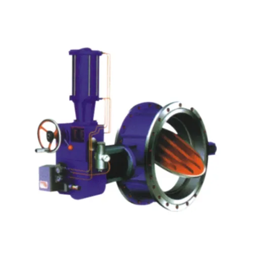 Pneumatic quick cut-off regulating butterfly valve