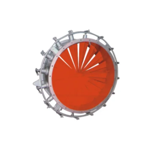 Round multi leaf butterfly valve
