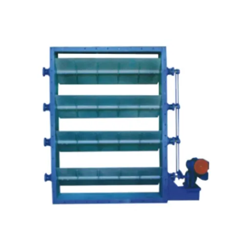 Square multileaf butterfly valve