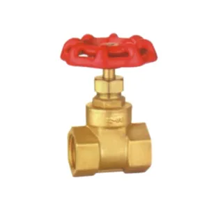 Brass gate valve