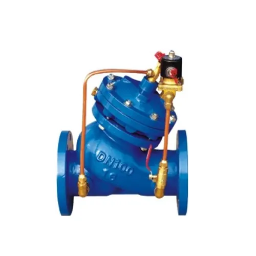 Electricity swings controls valve
