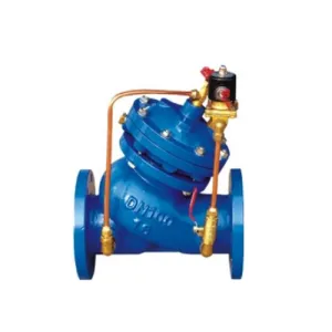 Electricity swings controls valve