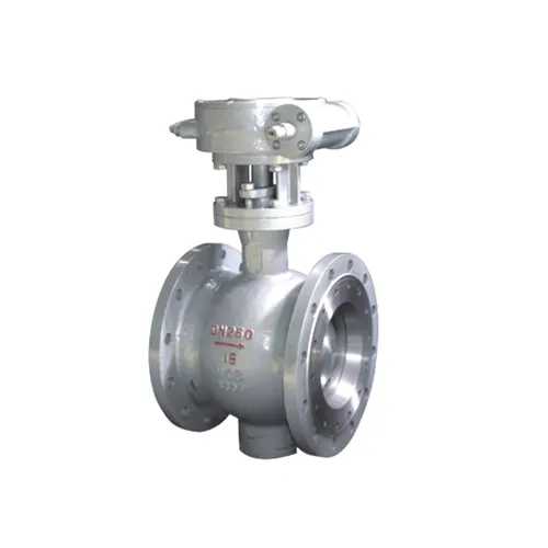 Side-mounted eccentric half ball valve