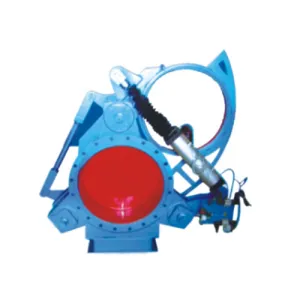 Pneumatic fan blind plate valve