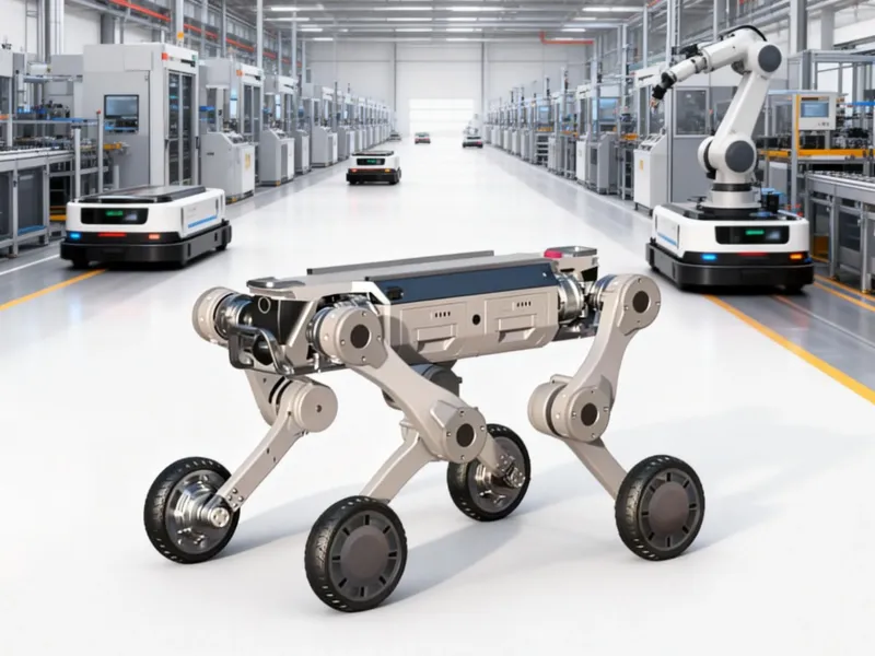 Wheeled Medium-Sized Quadruped Robot &ndash; AI-Powered Thermal Imaging for Predictive Maintenance