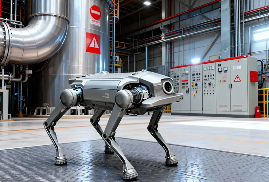 Nuclear Intelli-Inspection Robot Dog: Safety Fortified