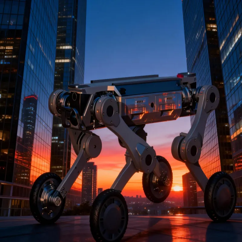 Wheeled Medium-Sized Quadruped Robot &ndash; Silent Operation & Low-Light Vision for Sensitive Environments