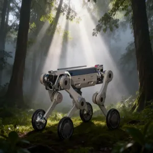 Wheeled Medium-Sized Quadruped Robot &ndash; Flexible Leasing and RaaS (Robot-as-a-Service) Plans