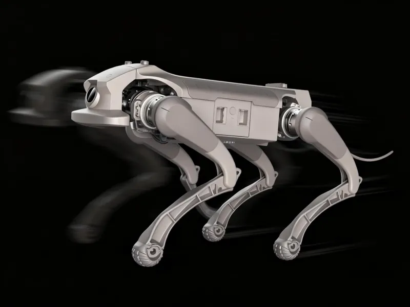 Wheeled Medium-Sized Quadruped Robot &ndash; Rugged Robot Dog for Indoor & Semi-Outdoor Use