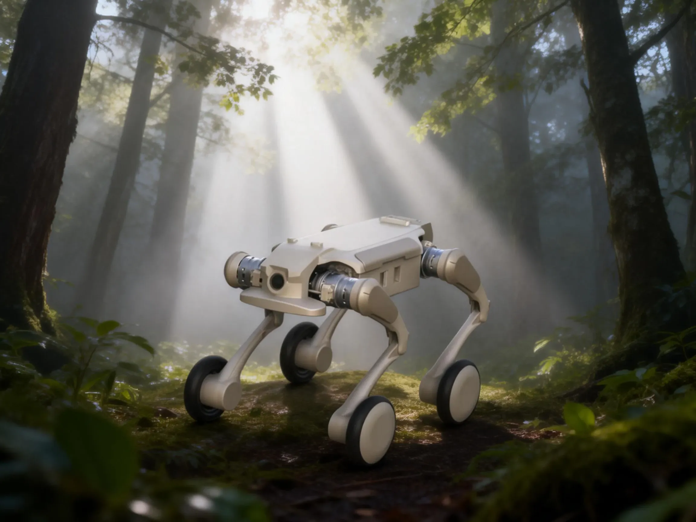 Wheeled Medium-Sized Quadruped Robot &ndash; Real-Time Data Collection and 3D Mapping Specialist