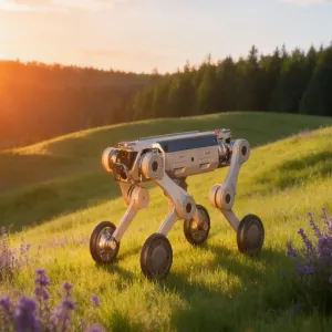 ZSM-1 Wheeled Medium-Sized Quadruped Robot