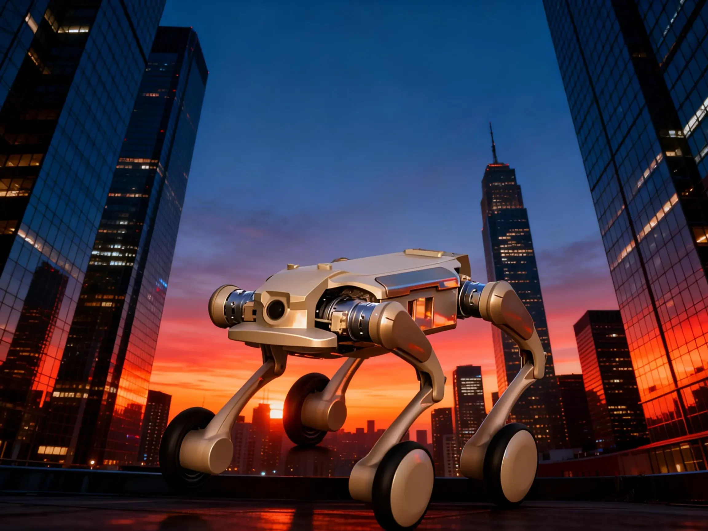 Wheeled Medium-Sized Quadruped Robot &ndash; OEM/ODM Customizable Robot Dog Solution