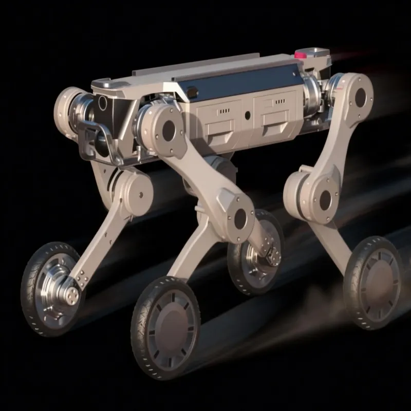 Wheeled Medium-Sized Quadruped Robot &ndash; Intuitive Teleoperation and Waypoint Planning Interface