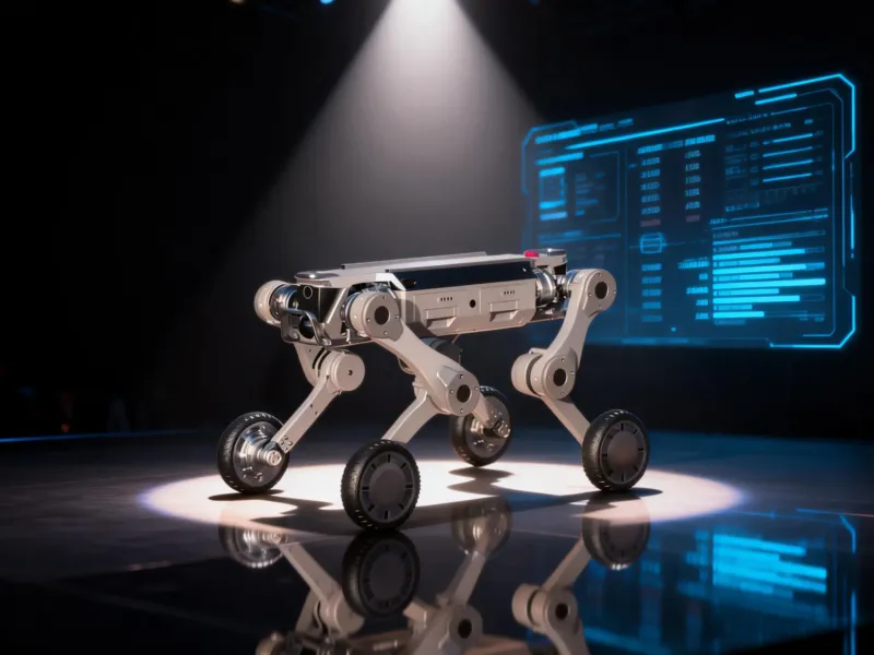 Wheeled Medium-Sized Quadruped Robot &ndash; Precision Mobile Platform for Testing & Quality Control