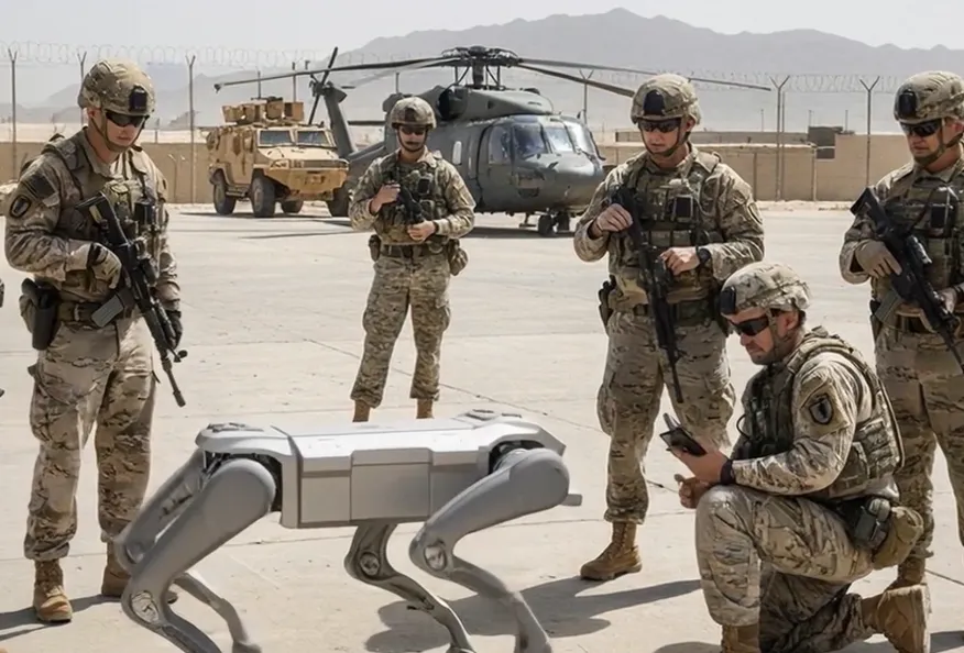 Squad Fire Support Robot Dog: Light Weapon Mount