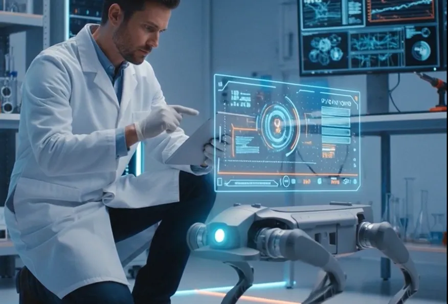 AI Multi-Modal Sensing Robot Dog: Data Fusion Recognition