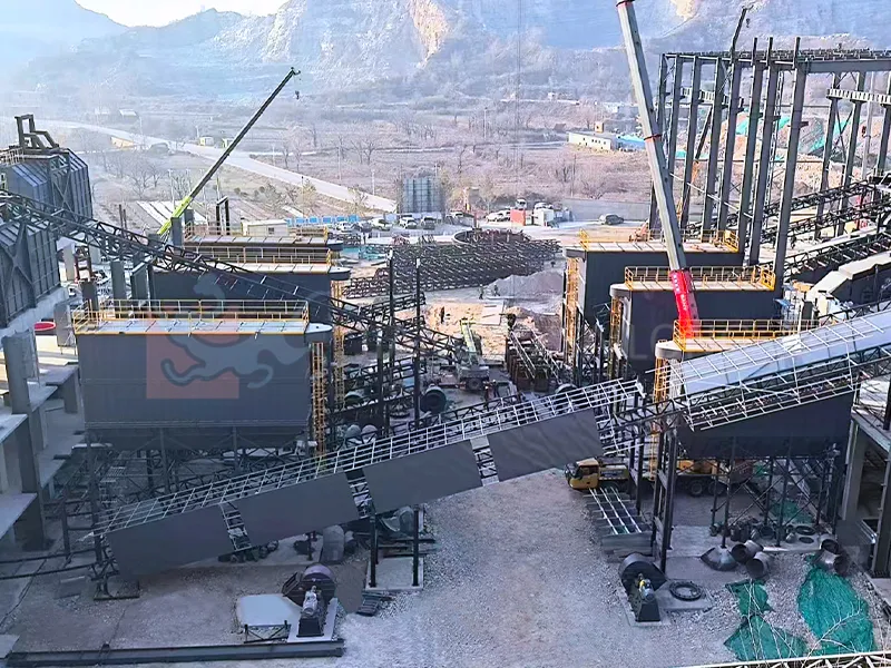 Dust Control Project for Sand and Aggregate Production Line