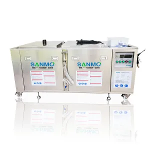 Two-cell electrolytic mold cleaning machine