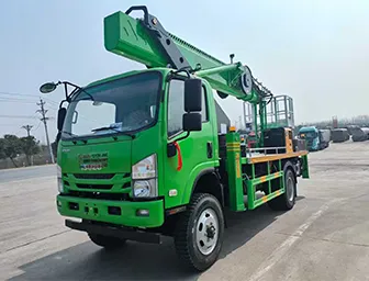 Isuzu 33-meter boom aerial work platform truck (export model)