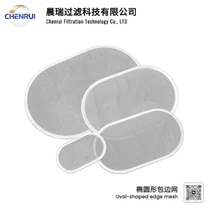 Oval-shaped edge mesh
