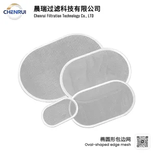 Oval-shaped edge mesh