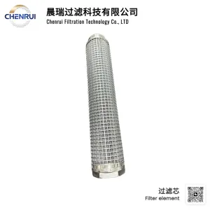 High-precision stainless steel filter element with protective mesh