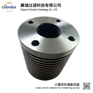Leak-proof radiator for metering pump
