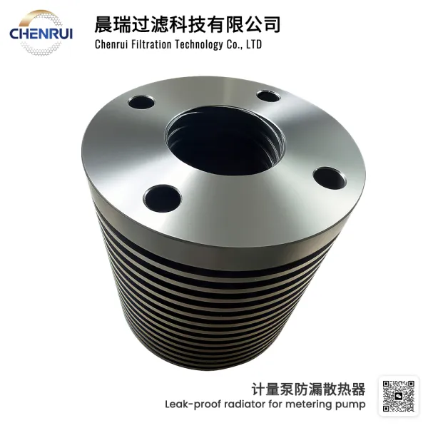 Leak-proof radiator for metering pump