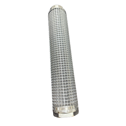 High-precision stainless steel filter element with protective mesh