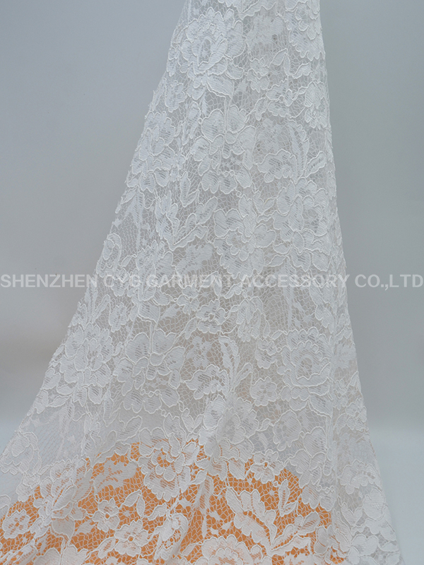 Embossed Floral Lace