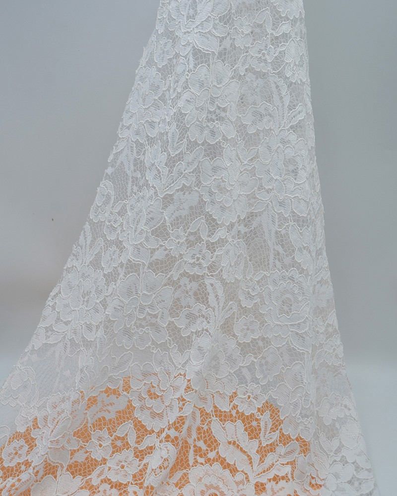 Embossed Floral Lace