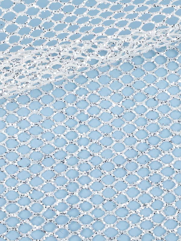 Hexagonal Glitter Mesh Fabric CYG-T-656