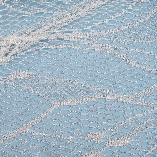 Maglia ispirata alla rete da pesca argentata CYG-T-679