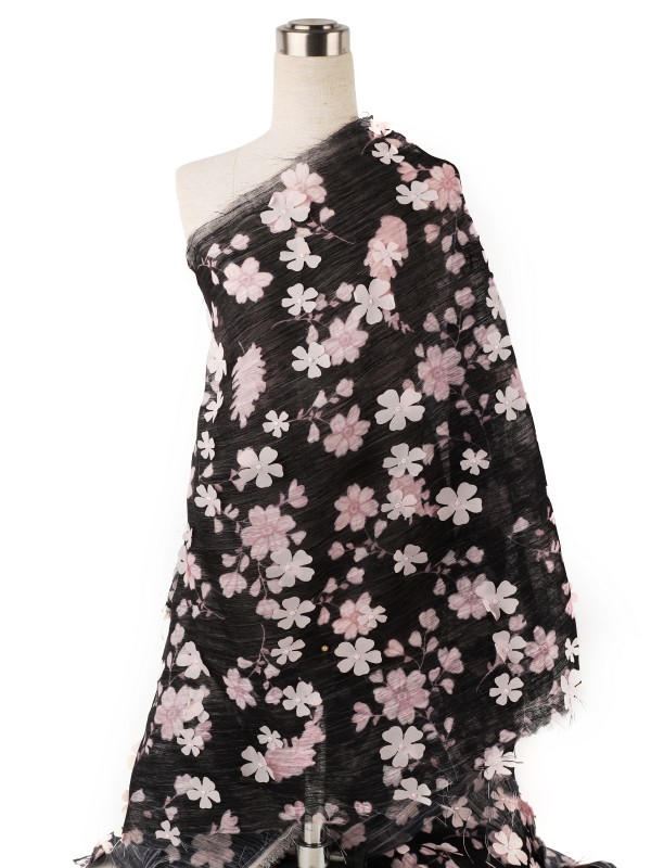 Vintage 3D Floral Embroidered Mesh Lace CYG-HL-070