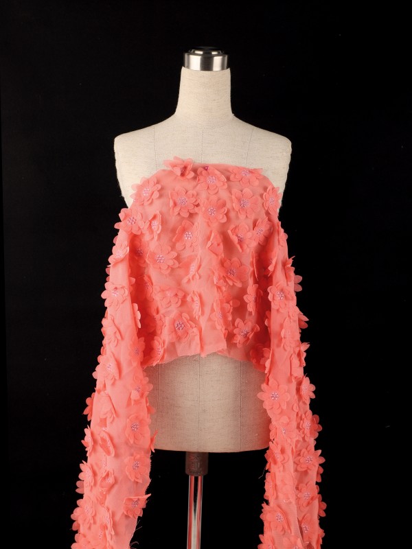 Heavy Duty 3D Floral Embroidered Lace CYG-HL-075