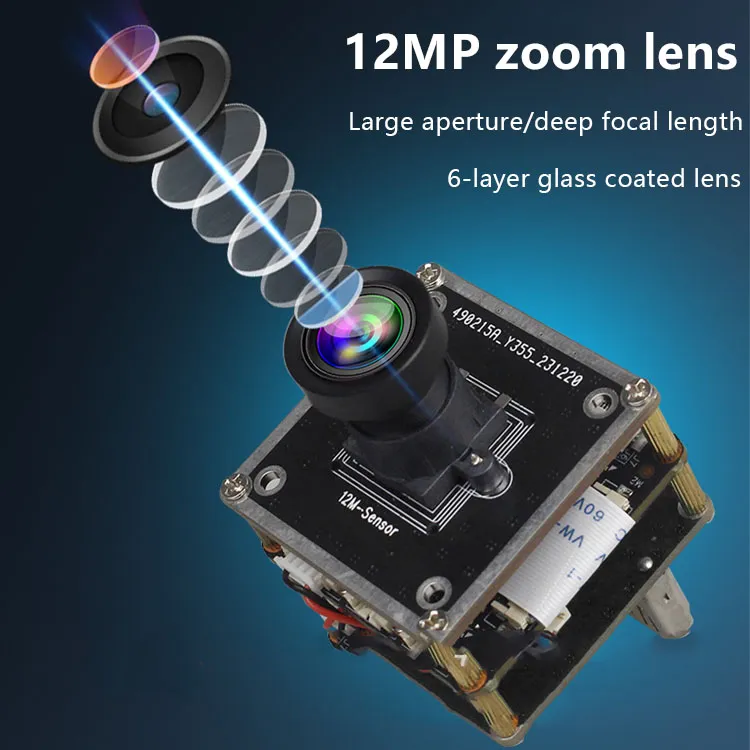 IMX577 Camera Module 12-Megapixel Optical Zoom Camera Industrial Medical Camera Module USB3.0