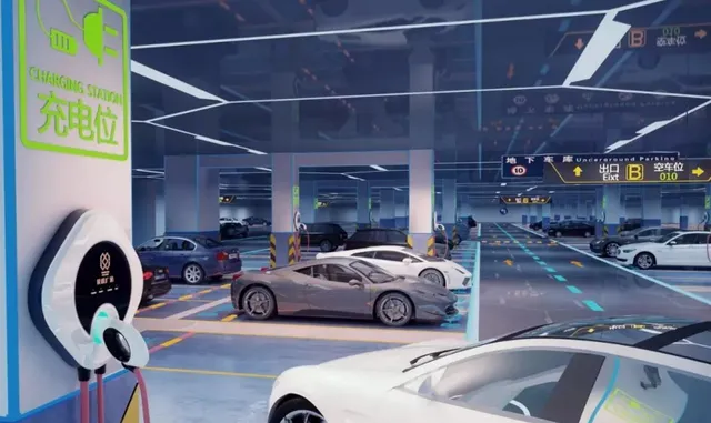 What is the market size of camera modules in smart parking lots?