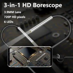 Factory Price High Quality HD 2MP flexible endoscopy mini camera module smallest endoscope camera module medical endoscope