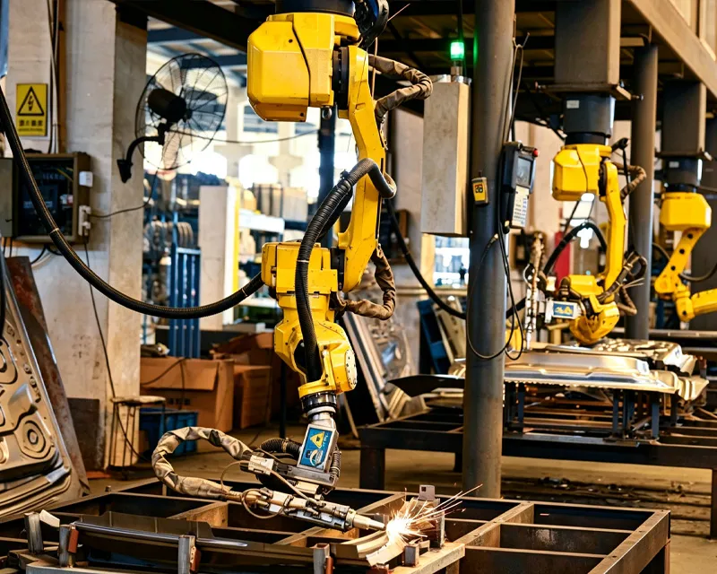 Robotic Laser Cutting Process