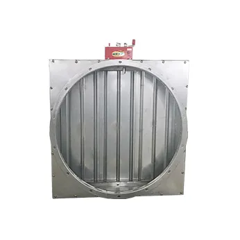 High temperature resistant square to round fire damper