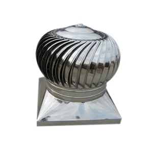Stainless steel non-powered ventilation fan