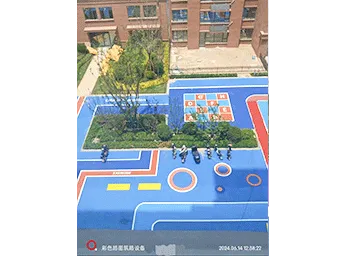 Colorful pavement materials customized