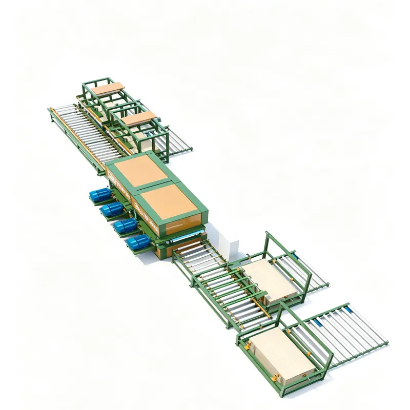 Four-sand frame production line