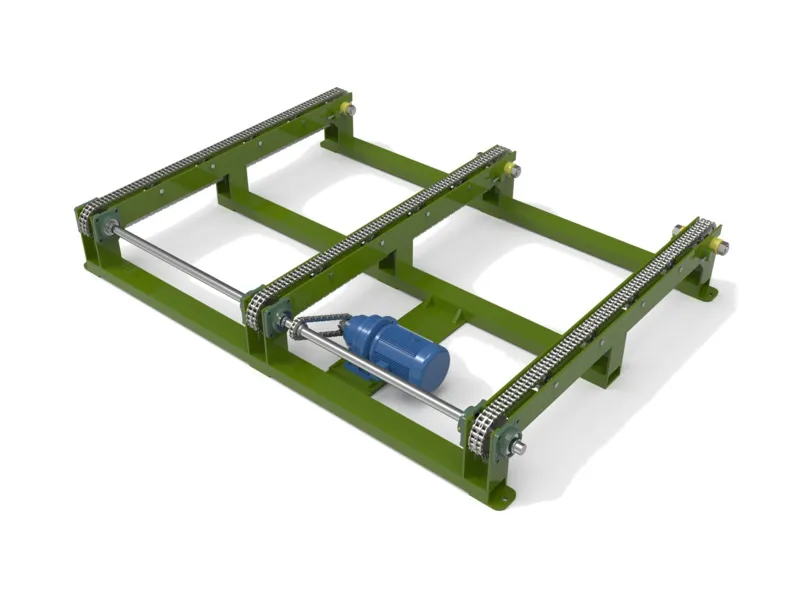 Toothed chain ground rail