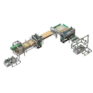 Fully automatic edge-trimming production line