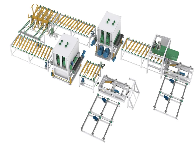 Fully automatic sanding production line