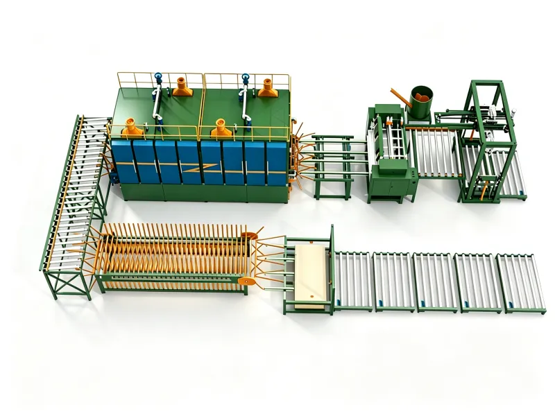 Fully automatic putty application and drying line
