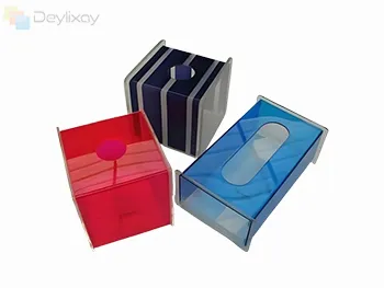 Colorful acrylic box