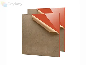 Red 304x304 plexiglass sheets