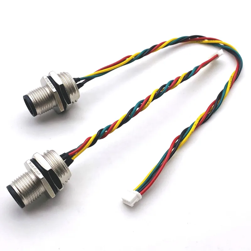 Simple wire harness with Amphenol M12 4P plug  